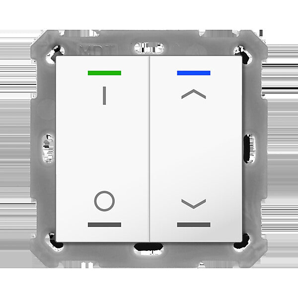 MDT technologies Taster Light 55 2-fach RGBW,rws/glä BE-TAL5502.D1